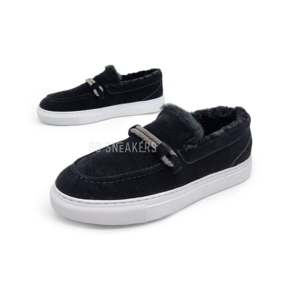 Унисекс зимние мокасины Brunello Cucinelli Moccasins Winter Black