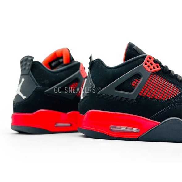 Мужские кроссовки Nike Air Jordan 4 Retro Man Suede Fire Red