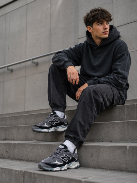 Мужские кроссовки New Balance 9060 Grey/Black