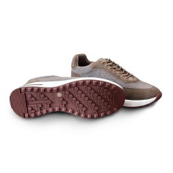 Loro Piana Textile Sneakers Brown