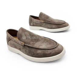 Santoni Man Moccasins Grey
