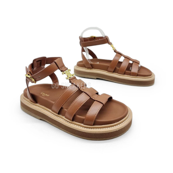 Женские босоножки Céline Sandals Platform Brown