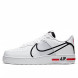 Унисекс кроссовки Nike Air Force 1 React White Black Red