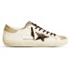 Мужские кеды Golden Goose Super-Star Men's Black Croc-Print Star
