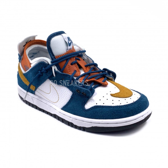 Мужские кроссовки Nike Dunk Low Navy&amp;amp;White