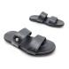 Мужские шлепки Versace Flip-flops Leather Black