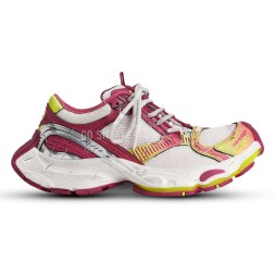 Balenciaga Stapler Sneaker White Pink Yellow
