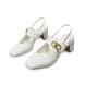 Женские туфли Valentino Leather Pumps Lacquered White