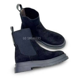 Brunello Cucinelli Suede Chelsea Boot Black