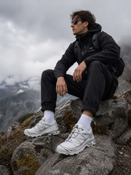 Унисекс кроссовки Salomon XT-6 Gore-Tex White Silver