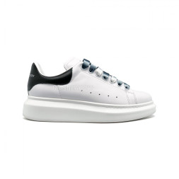 Женские кроссовки Alexander McQueen Luxe Glitter White-Black