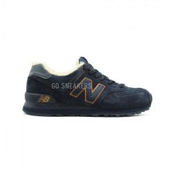 New Balance Мужские 574 Navy-Gold