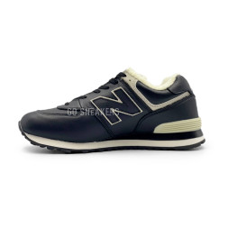 New Balance 574 Leather Black