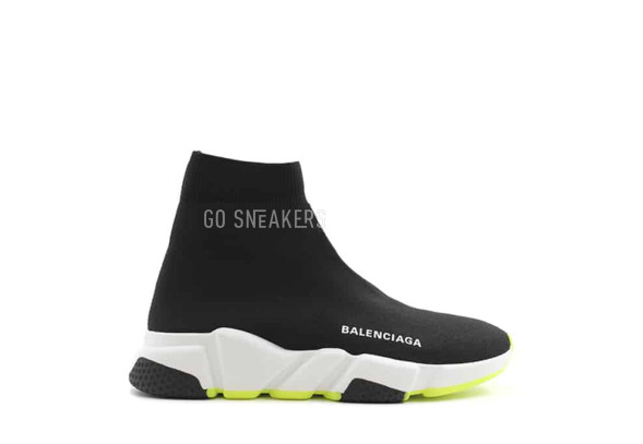 Унисекс кроссовки Balensiaga Speed Trainer Black White Yellow