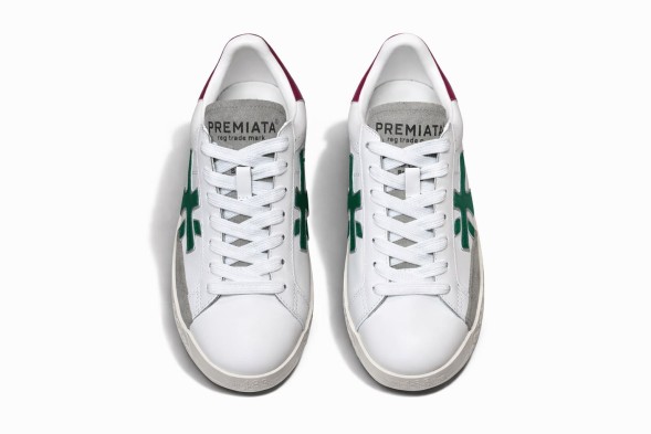 Женские кеды Premiata Outdoor Skateboard White/Green