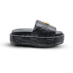 Gucci Flip-flops Platform Double G Black