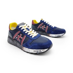 Premiata 483 Textile/Suede Black/Navy