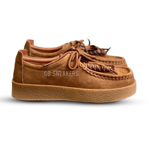 Женские лоферы The Row Leather Loafers Brown