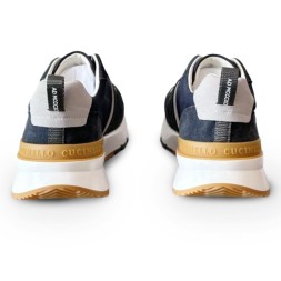 Brunello Cucinelli Suede Textile Navy