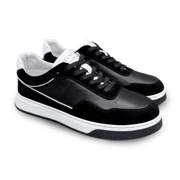 Мужские кроссовки Brunello Cucinelli Leather/Suede Black