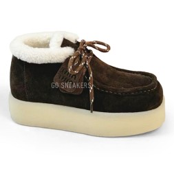 Miu-Miu Chukka Platform Chocolate