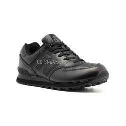 New Balance Мужские 574 Leather Black-red