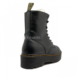 Женские ботинки с мехом Dr. Martens Jadon Black