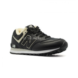 New Balance 574 Black Leather