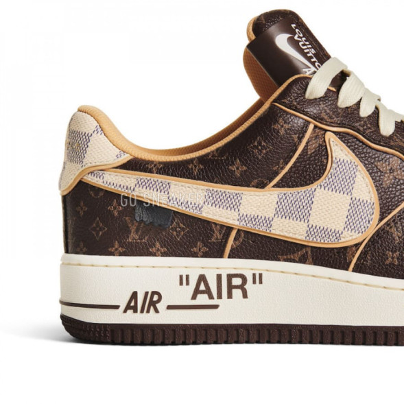 Унисекс кроссовки Nike Air Force 1 Low X Louis Vuitton Monogram Brown
