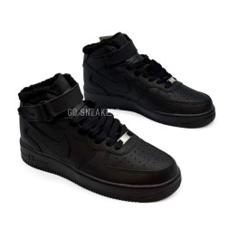 Nike Air Force 1 Mid Black Winter