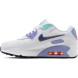 Унисекс кроссовки Nike Air Max 90 SE 2 GS White Dark Purple Dust
